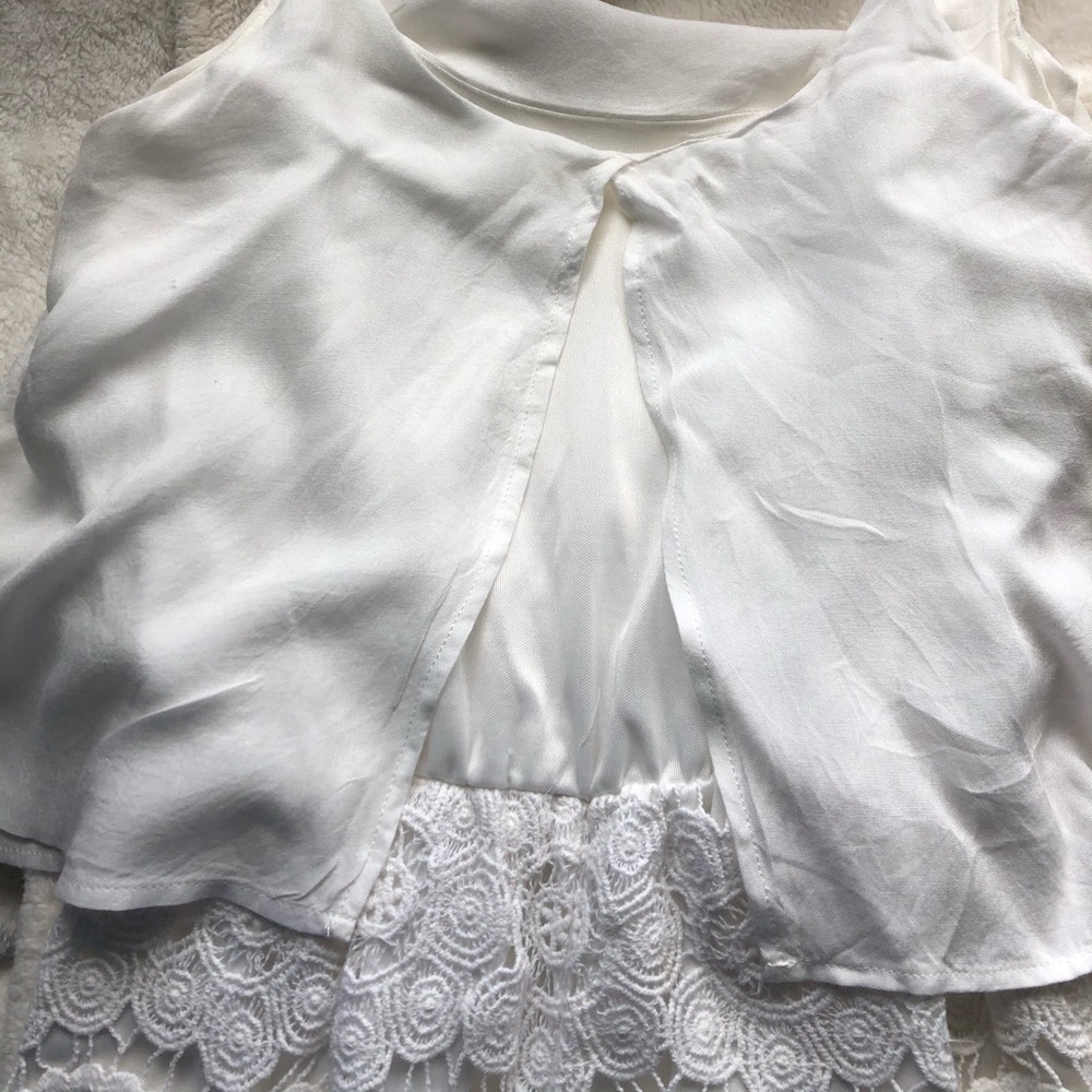 Miami White Crochet Romper - Picture 4 of 8